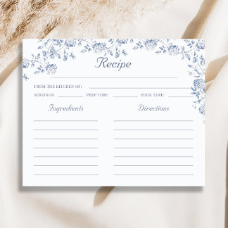 Chinoiserie Blue Floral Vrijgezellenfeest Recept K