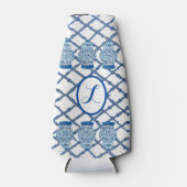 Chinoiserie Blue Ginger Jar Can Bottle Cooler (Voorkant)