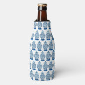 Chinoiserie Blue Ginger Jar Can Bottle Cooler (Fles Voorkant)
