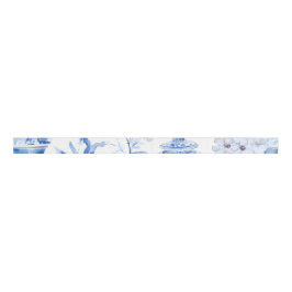 Chinoiserie Blue Grosgrain Lint