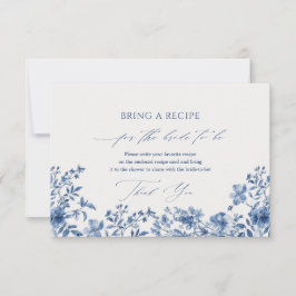 Chinoiserie Blue Recipe Request Enclosure Kaart