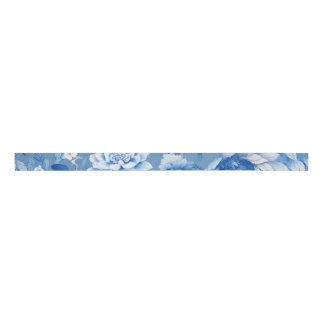 Chinoiserie Blue Ribbon Grosgrain Lint