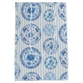 Chinoiserie Blue White Plates All Occasion Medium Cadeauzakje (Achterkant)