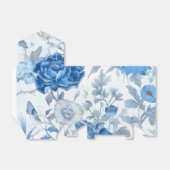 Chinoiserie Blue Wild Flower Favor Box Bedankdoosjes (Uitgevouwen)