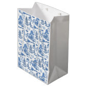 Chinoiserie Blue Willow Medium Cadeauzakje (Voorkant Gekanteld)