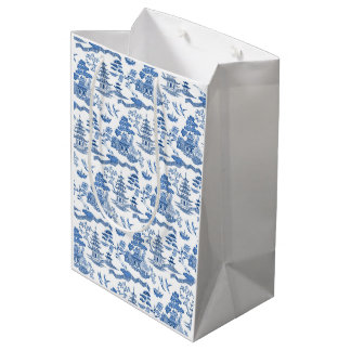 Chinoiserie Blue Willow Medium Cadeauzakje