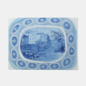 Chinoiserie Blue Willow Platter Dish Deurmat (Voorkant)