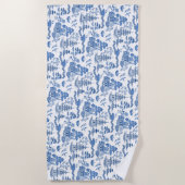 Chinoiserie Blue Willow Strandlaken (Voorkant)