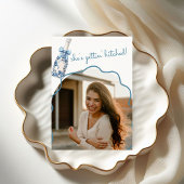 Chinoiserie Boots en Bubbly Vrijgezellenfeest Kaart