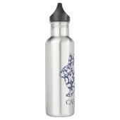 Chinoiserie Bunny Rabbit Water Bottle Waterfles (Links)