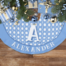 Chinoiserie Cane Trellis in Blue Personalized