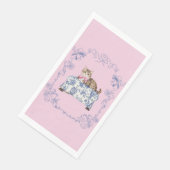 Chinoiserie Cat Christmas Guest Napkin Servet (Hoek)