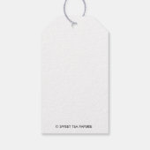 Chinoiserie Cheetah Custom Gift Labels Cadeaulabel (Achterkant)