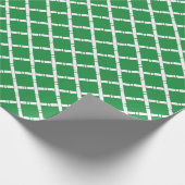 Chinoiserie Chic Bamboo | Groen en wit Cadeaupapier (Hoek)