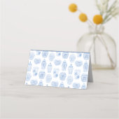 Chinoiserie Chic Blauw en Witte Ginger Jar Wedding (Achterkant)