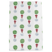 Chinoiserie Chic Boxwood Topiary Merry kerst Medium Cadeauzakje (Achterkant)