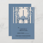 Chinoiserie Chic Cartes RSVP (Devant / Derrière)