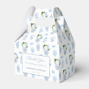 Chinoiserie Chic Chartreuse Navy Trouw Bruiloftsfe Bedankdoosjes