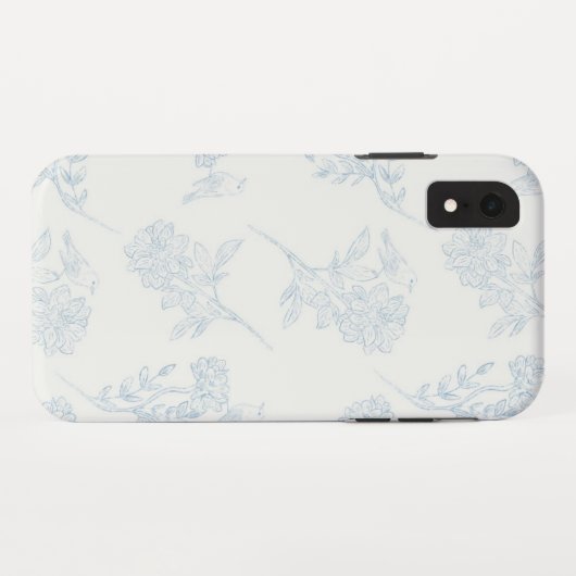Chinoiserie Chic Floral coque iphone (Dos (Horizontal))