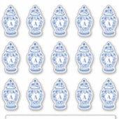 Chinoiserie Chic GingerJar Monogram Sticker (Voorkant)