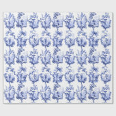 Chinoiserie China Blue Cadeaupapier (Vlak)