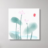 Chinoiserie Chinese inkt was het schilderen van Lo Canvas Afdruk (Voorkant)