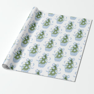 Chinoiserie Christmas Tree Wrapping Paper Cadeaupapier