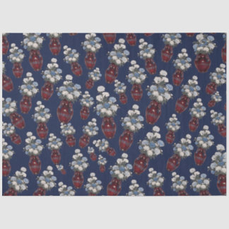 Chinoiserie Chrysanthemum Vazen Navyblauw Tissuepapier