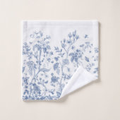 Chinoiserie classique bleue et blanche (Gant de toilette)
