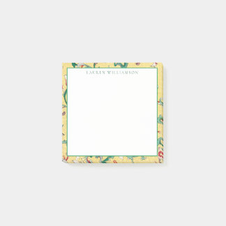 Chinoiserie classique jaune et verte Notes post-it