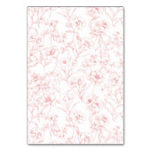 Chinoiserie Classique Oiseaux Roses Carte de Nom P (Dos)