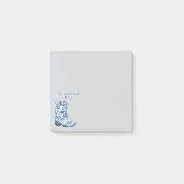 Chinoiserie Cowgirl Boots Post-It Notes