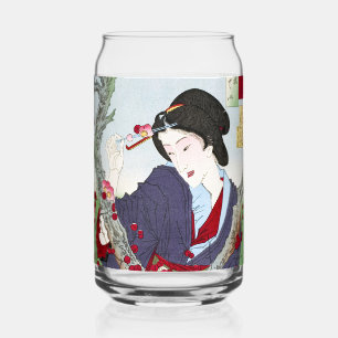 Chinoiserie Dame japonaise et fleur de cerisier ro