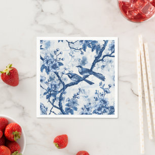 Chinoiserie Delight: Vogels tussen de bladeren ser Servet