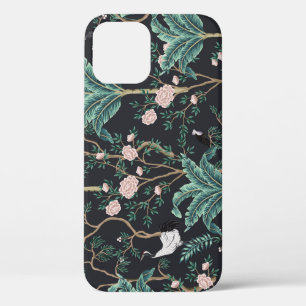 Chinoiserie Exotic Birds: Bananenboomwand iPhone 12 Hoesje