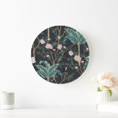 Chinoiserie Exotic Birds: Bananenboomwand Grote Klok (Huis)