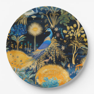 Chinoiserie Exotische Vogels Botanisch Patroon (10 Papieren Bordje
