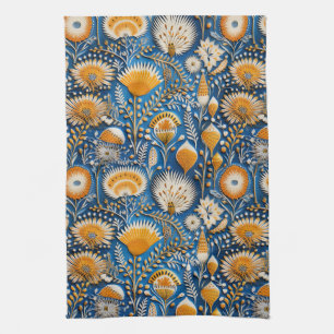 Chinoiserie Exotische Vogels Botanisch Patroon (2) Theedoek