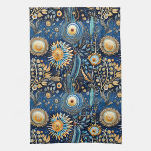 Chinoiserie Exotische Vogels Botanisch Patroon (4) Theedoek