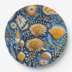 Chinoiserie Exotische Vogels Botanisch Patroon (7) Papieren Bordje
