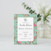 Chinoiserie Floral Briefkaart Invitation (Staand voorkant)