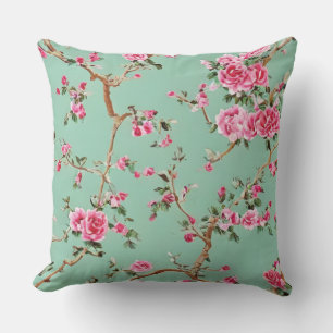 Chinoiserie Floral Pillow Kussen