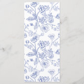 Chinoiserie Floral Wedding Menu (Achterkant)