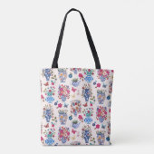 Chinoiserie Floral Wedding Welcome Bag Tote (Dos)