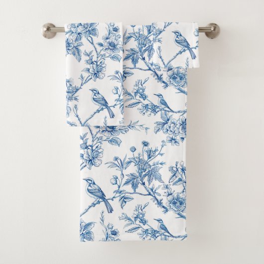 Chinoiserie florale bleue élégante (En situation)