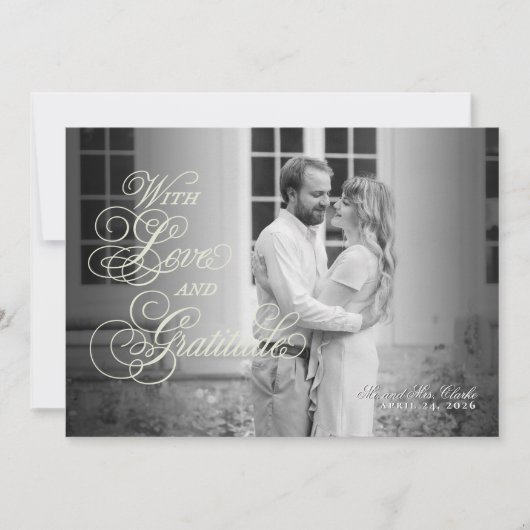 Chinoiserie florale de printemps Carte de remercie (Devant)