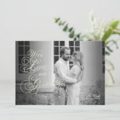 Chinoiserie florale de printemps Carte de remercie (Debout devant)