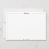 Chinoiserie florale de printemps Carte de remercie (Dos)