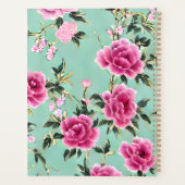 Chinoiserie florale rose et verte Personnalisée (Dos)
