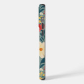 Chinoiserie florale rouge, verte et crème (Côté gauche)